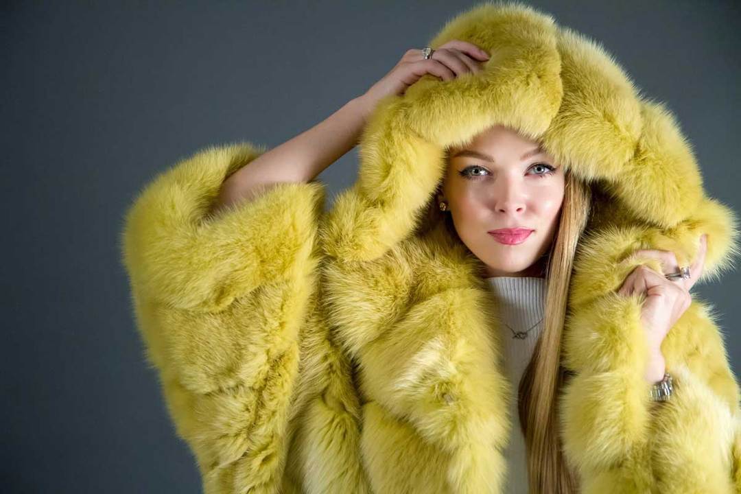 Winter woman Real Fur Coat - Karanube