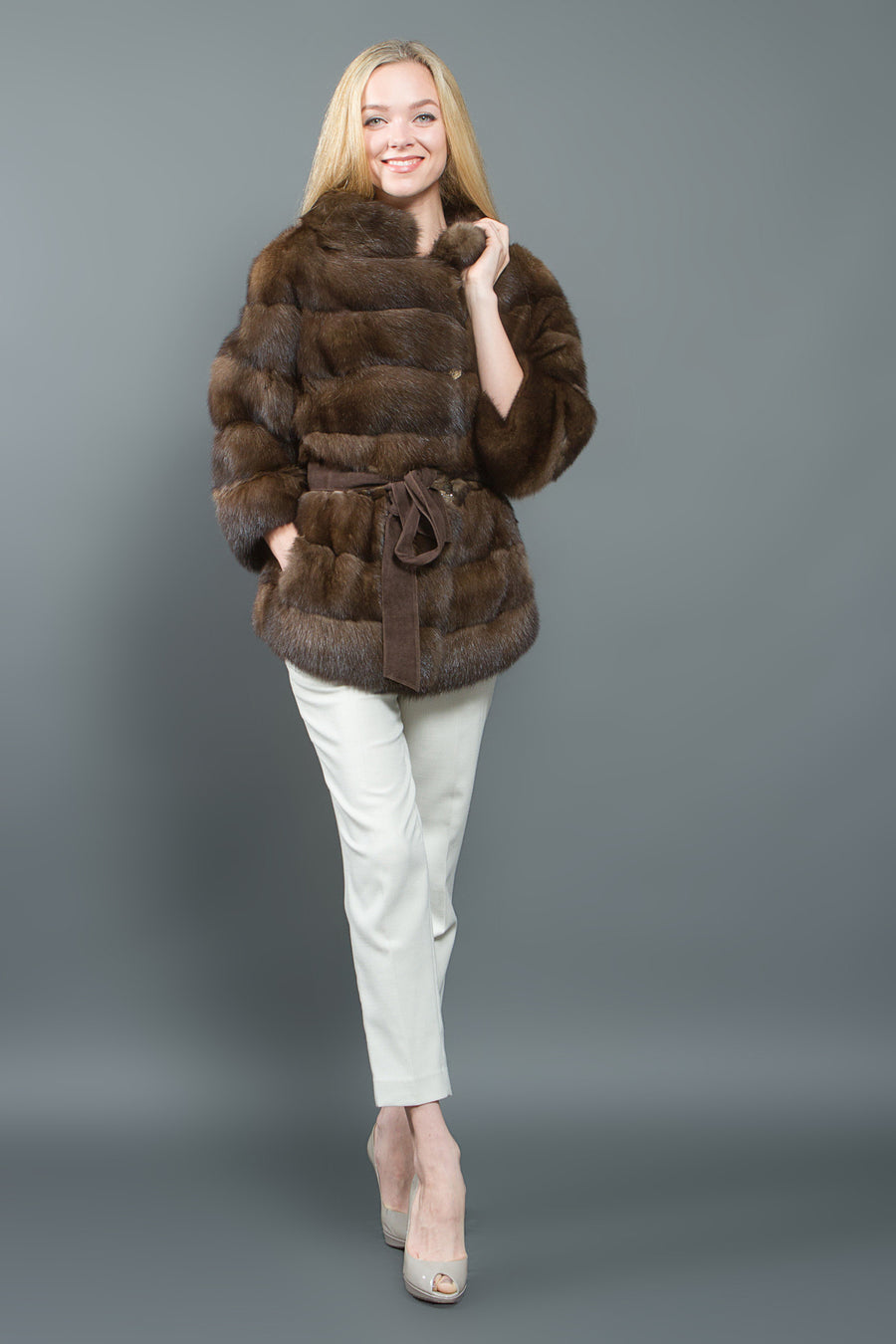Russian  Sable fur Jacket women luxury