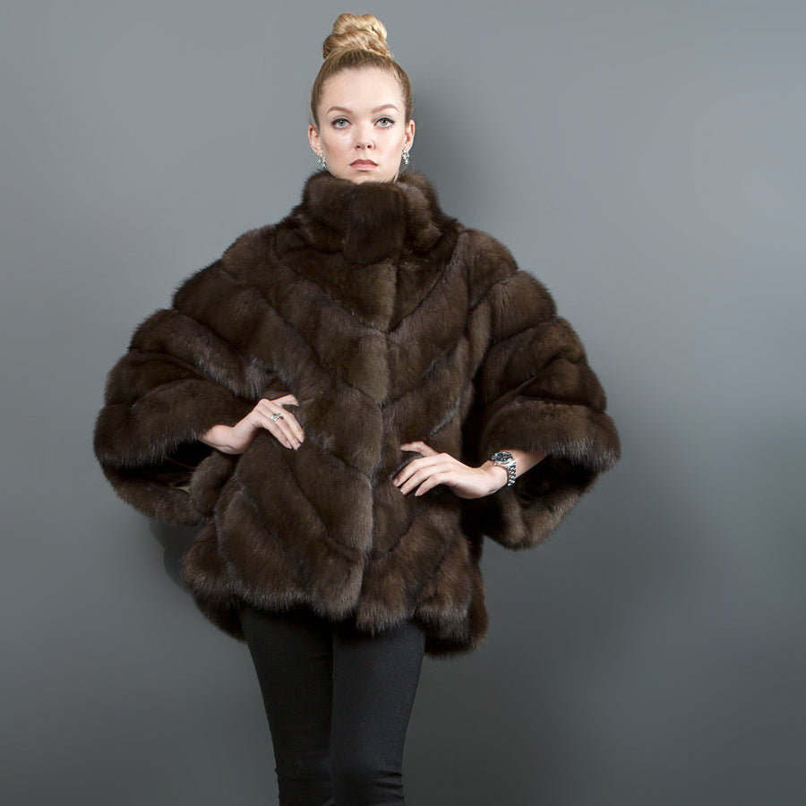 Russian Sable fur Poncho iconic
