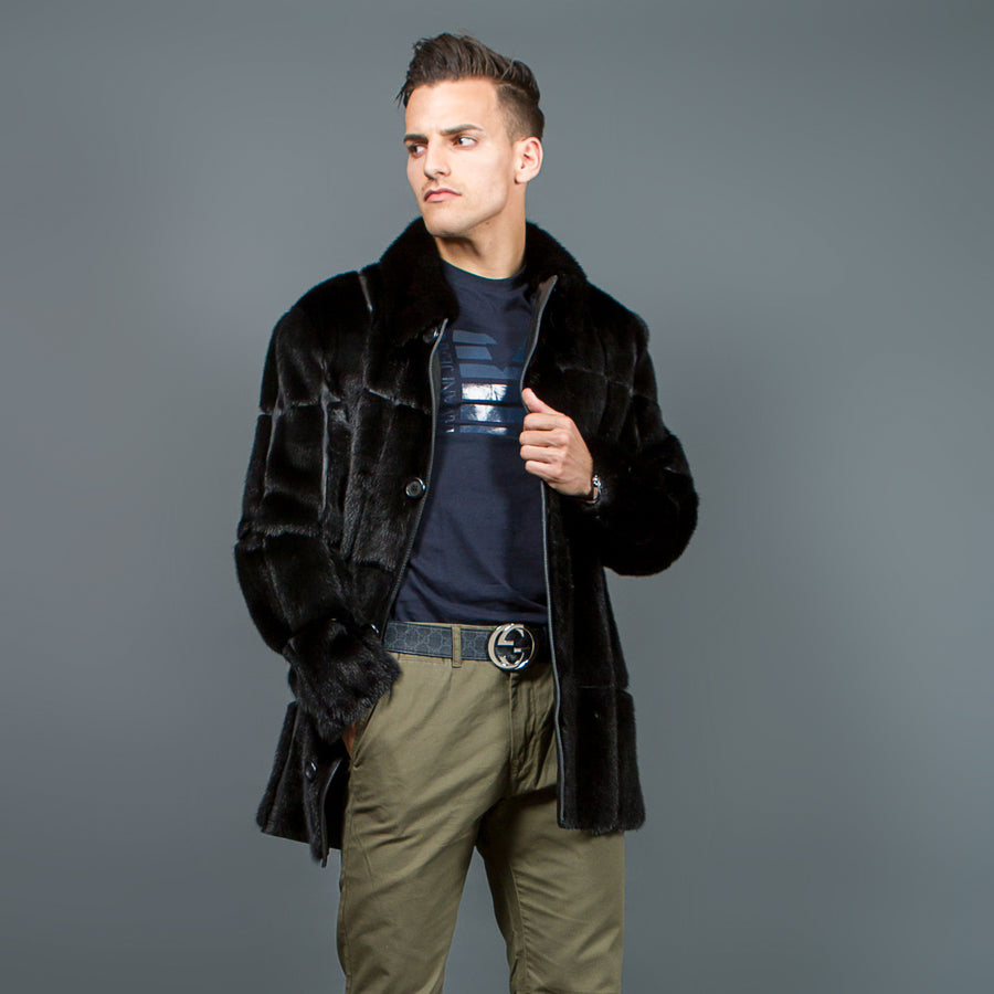 Men's luxury Mink Jacket