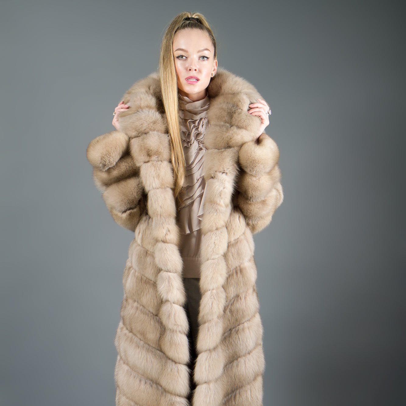 Buy fur coat online cheap