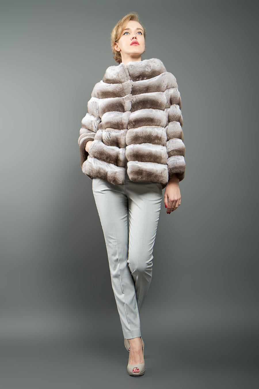 Chinchilla Fur Jacket Luxury