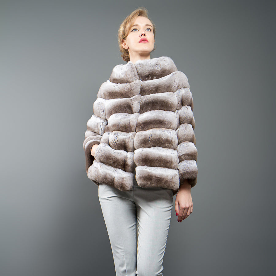 Chinchilla Fur Jacket Luxury