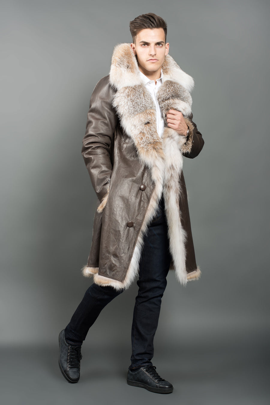 Reversible Canadian Lynx Coat