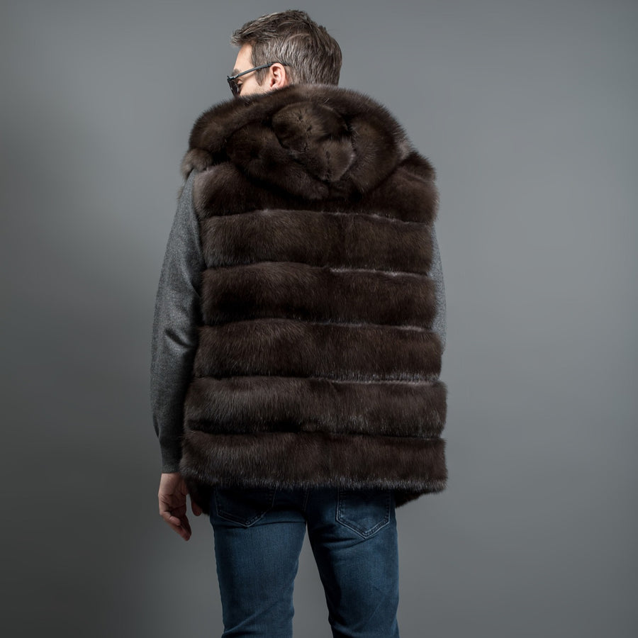 Sable fur vest for men – Fur Caravan - Main Image