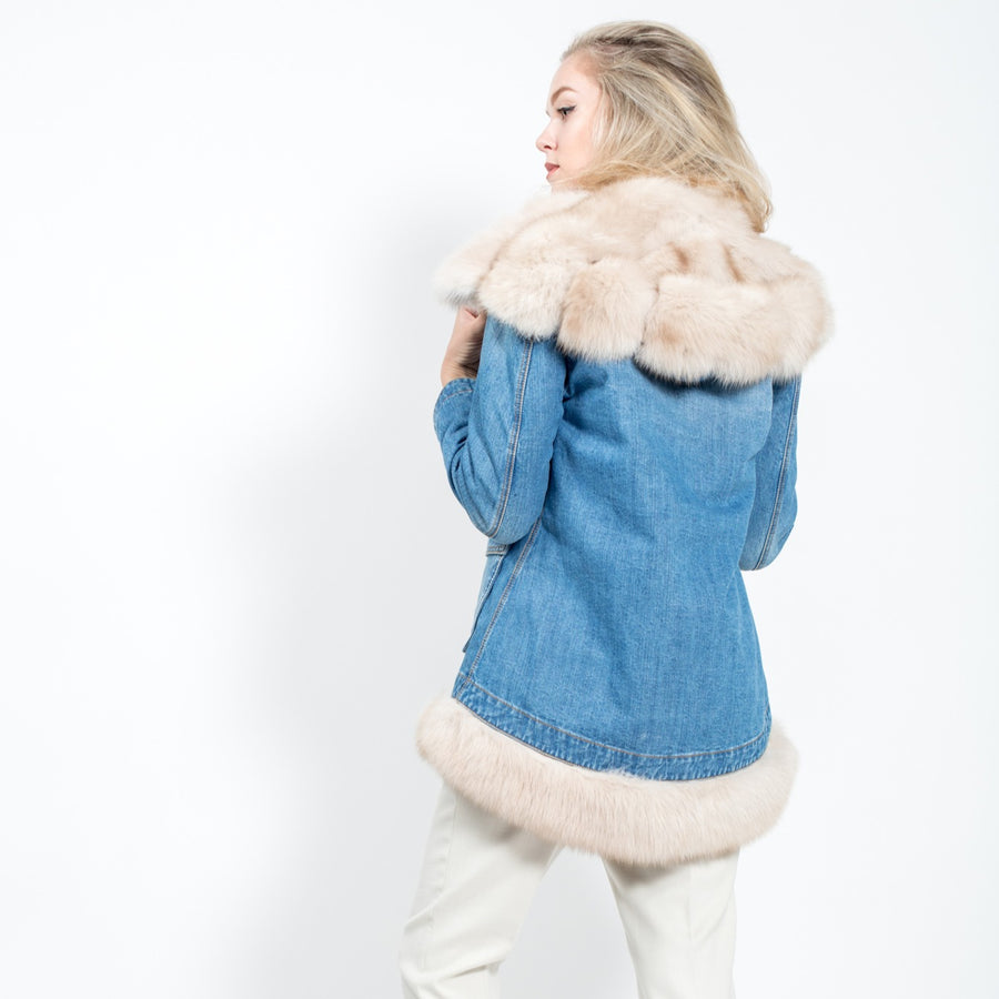 Denim Winter Jacket – Wrapinfur