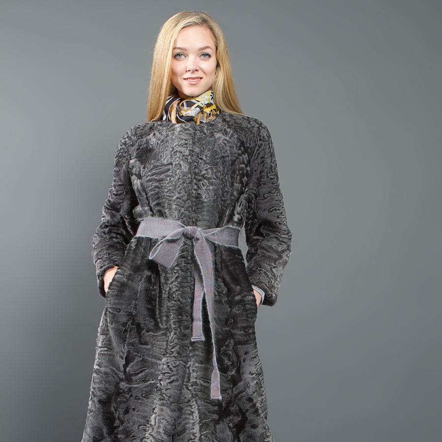 Astrakhan Fur Coat Elegance