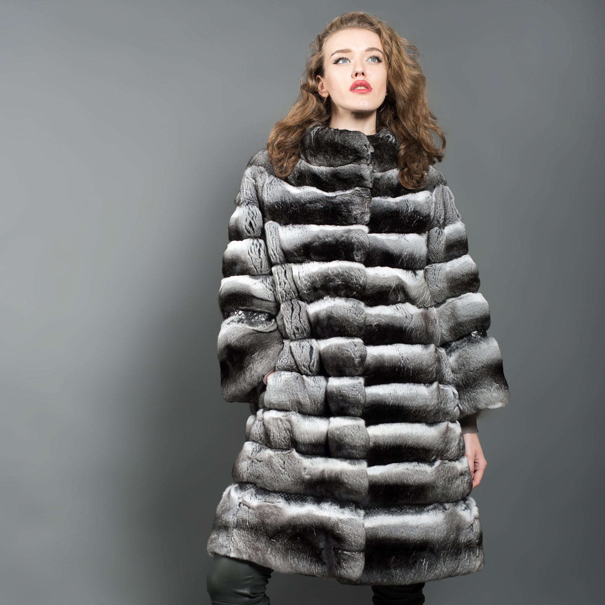 Pink fur шуба шиншилла