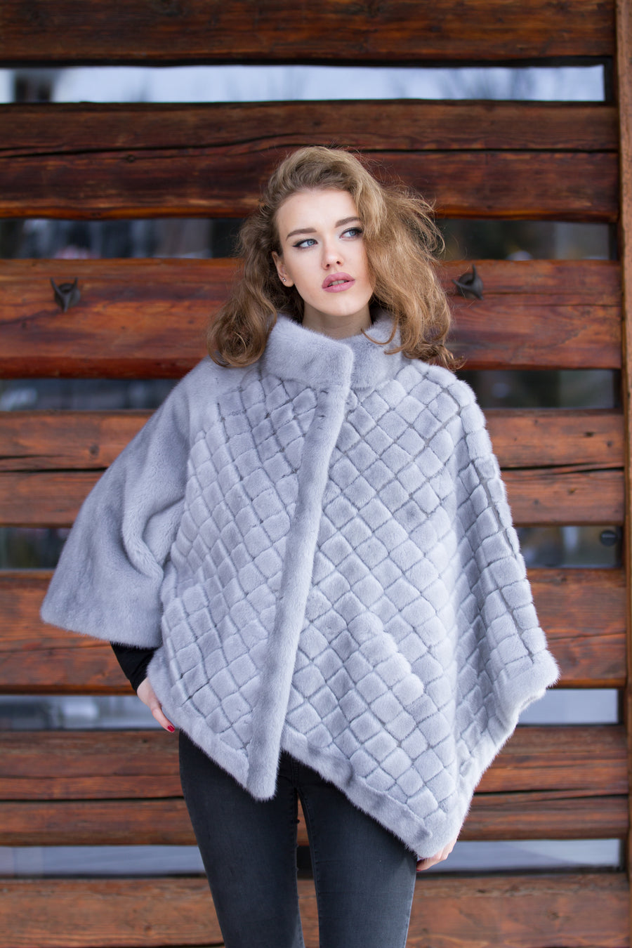 Poncho Mink Shawl For Sale Fur Cape SUFCOMOU Women Faux Fur Shawl