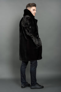 Reversible Black Mink Fur Coat for men – Fur Caravan