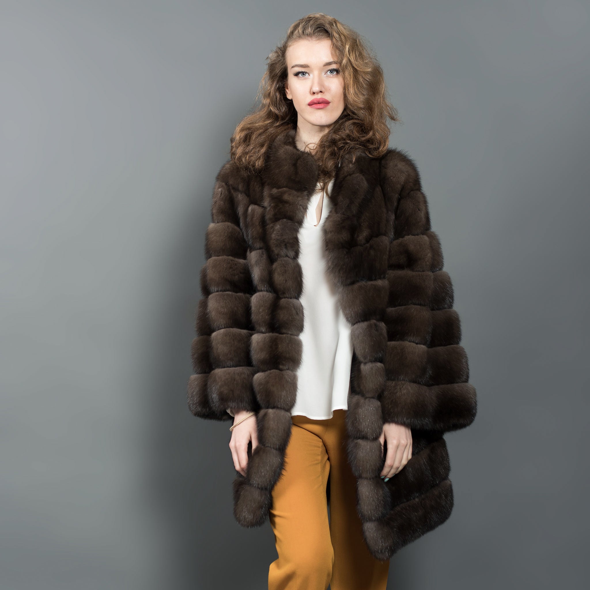Russian Barguzin Sable Fur Coat for women – Fur Caravan